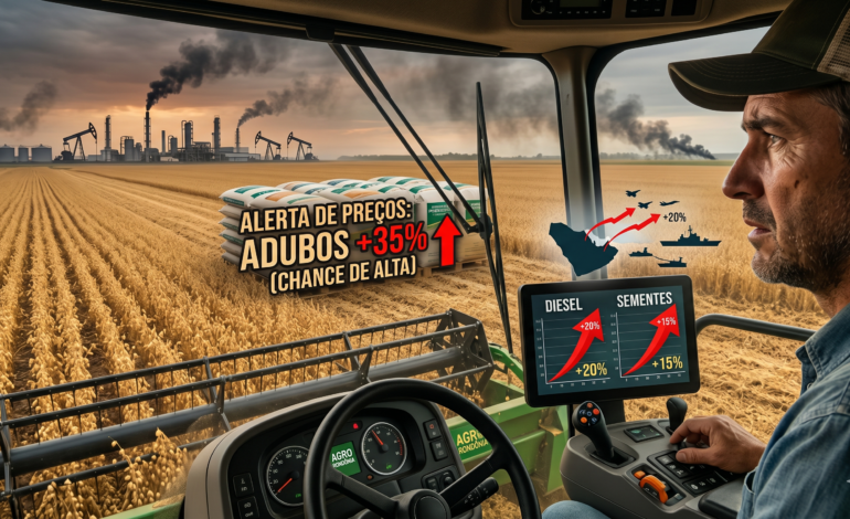 Conflito no Golfo Pérsico: Rondônia monitora alta nos custos de fertilizantes e diesel