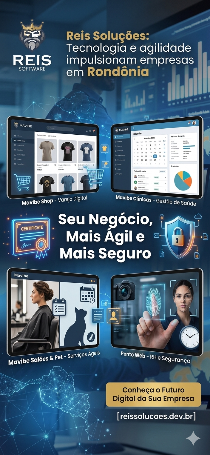 Transformação Digital em Rondônia: Reis Soluções Digitais, clique e saiba mais do Mavibe.