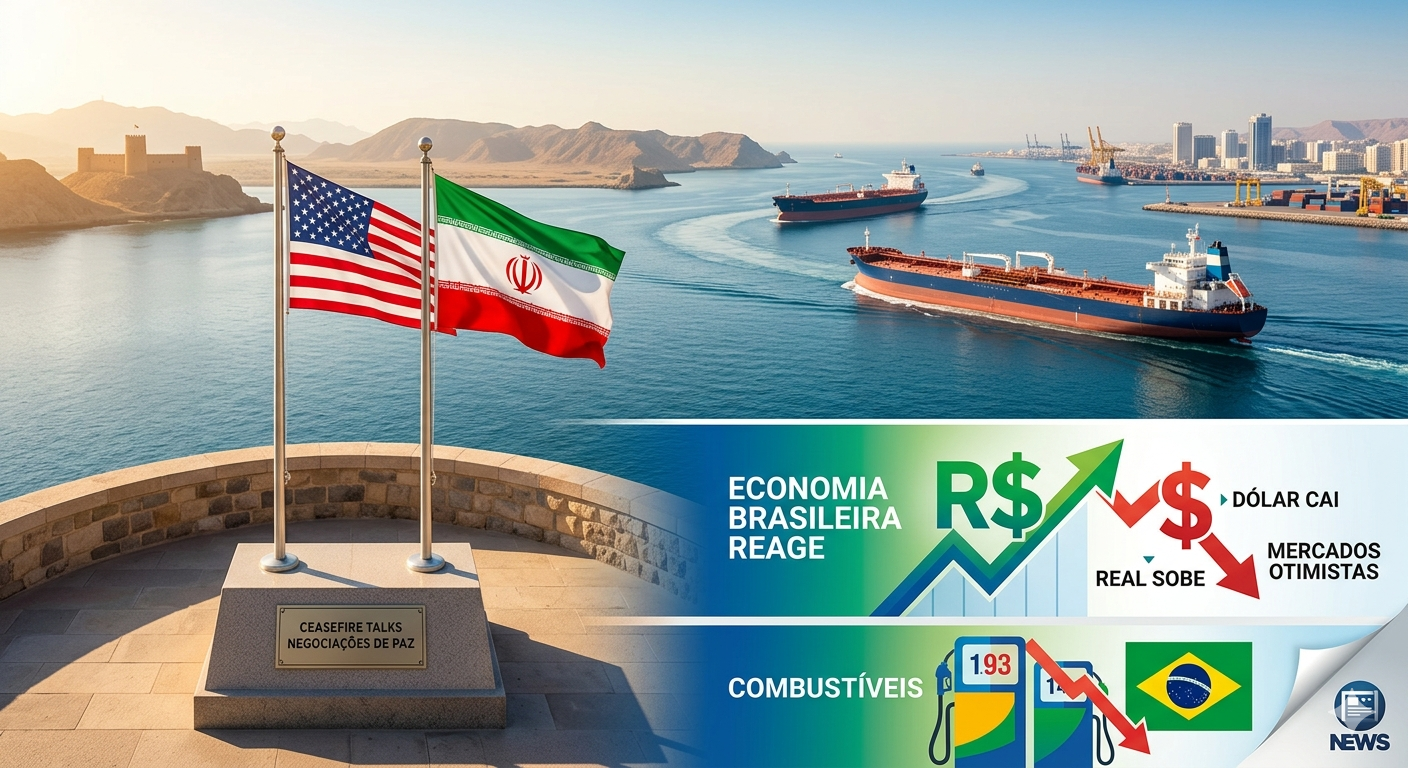 Oriente Médio:cessar-fogo alivia mercados e estabiliza real