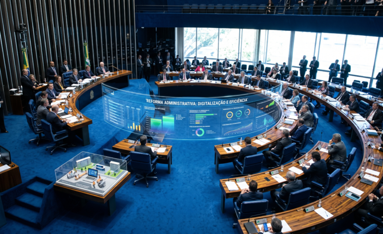 POLÍTICA: Reforma Administrativa avança no Senado com foco em digitalização de serviços