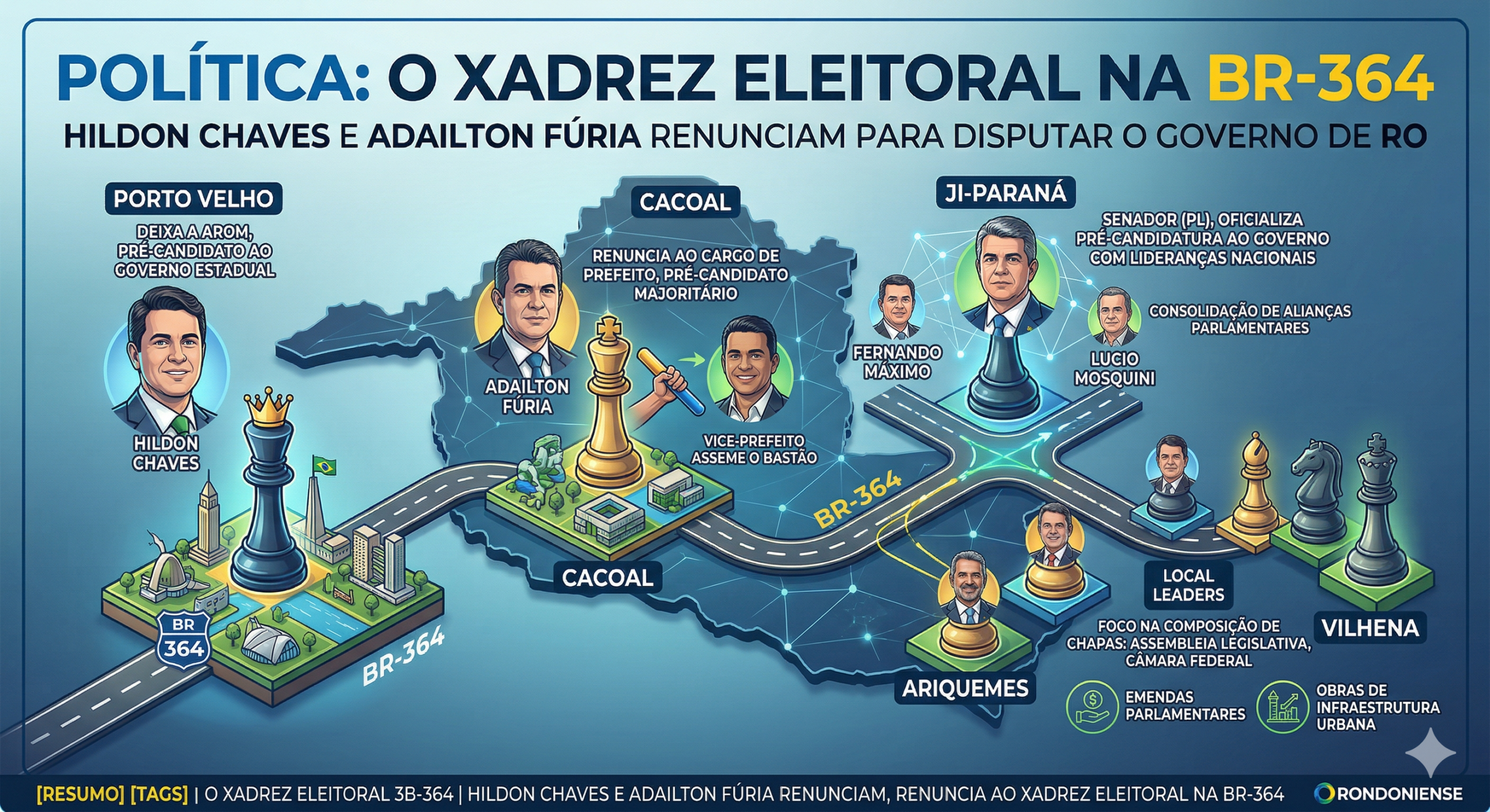 Política: o xadrez eleitoral na BR-364