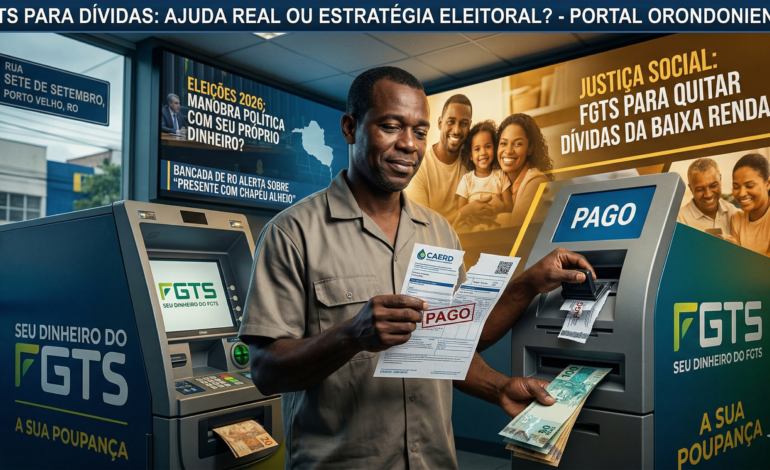 FGTS para dívidas: Bancada de Rondônia critica “uso eleitoral” de recursos privados