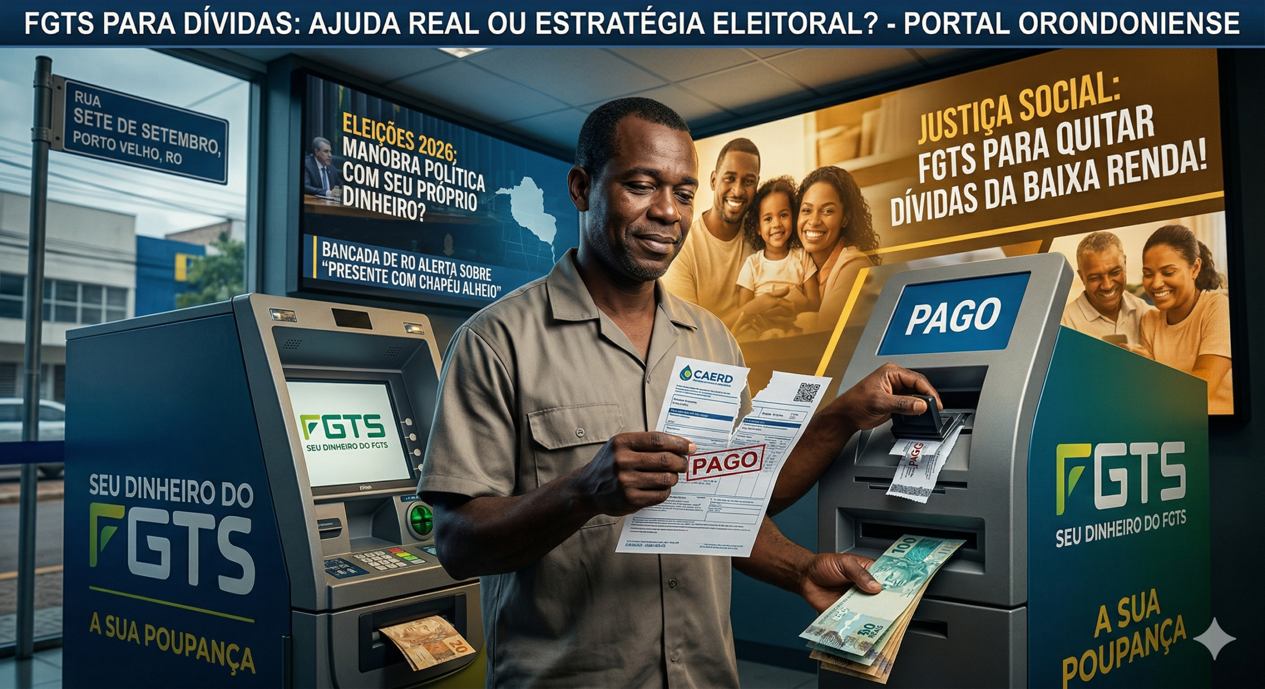 FGTS para dívidas: Bancada de Rondônia critica “uso eleitoral” de recursos privados