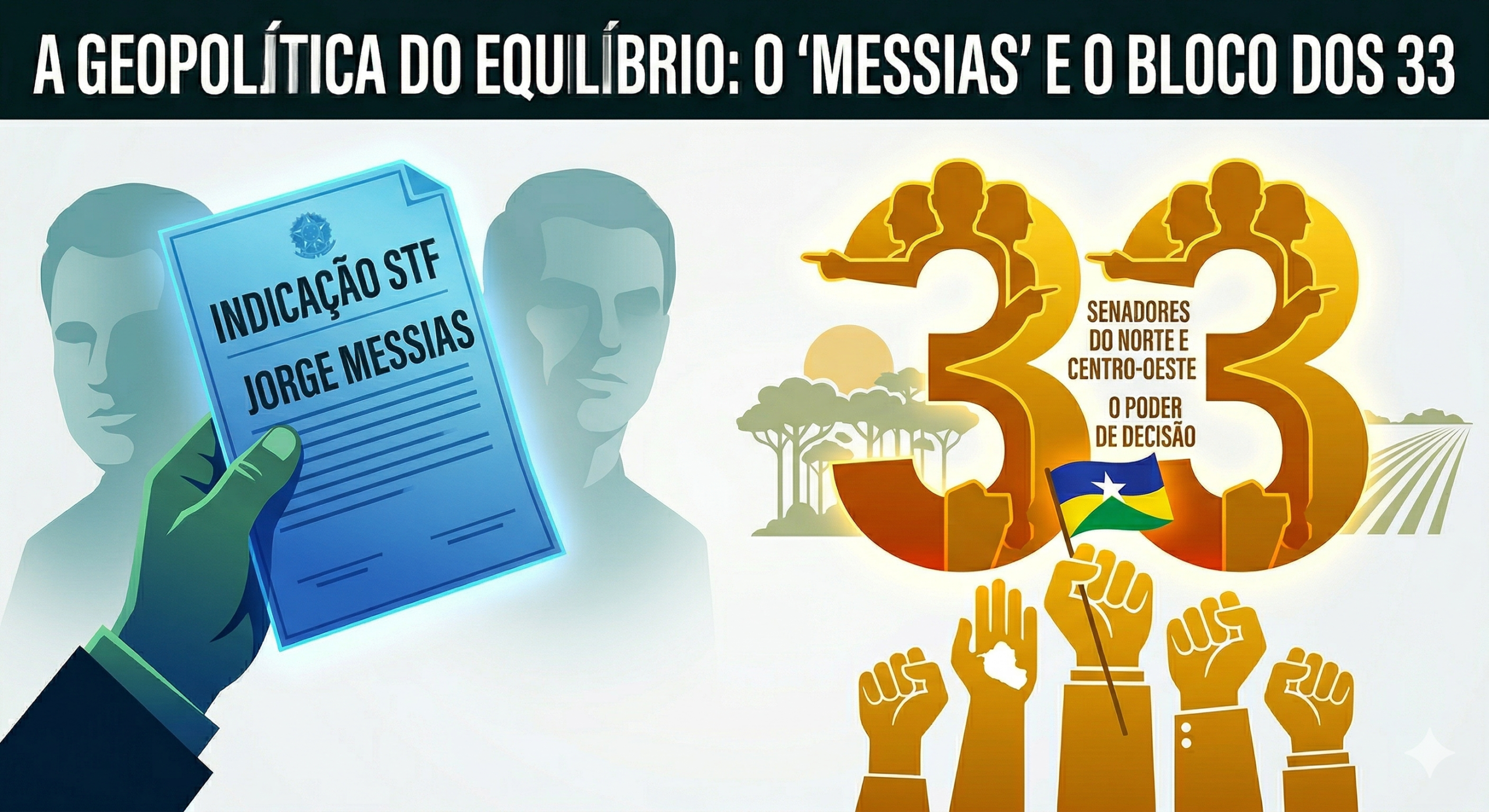 O Messias e o “Caminho da Cruz” no Senado: O Bloco de 33 e a resistência(ou resiliência) de Alcolumbre que podem vetar o novo Ministro