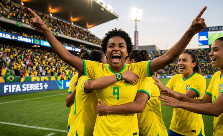 Brasil goleia Zâmbia por 6 a 1 e reafirma superioridade no Ranking FIFA