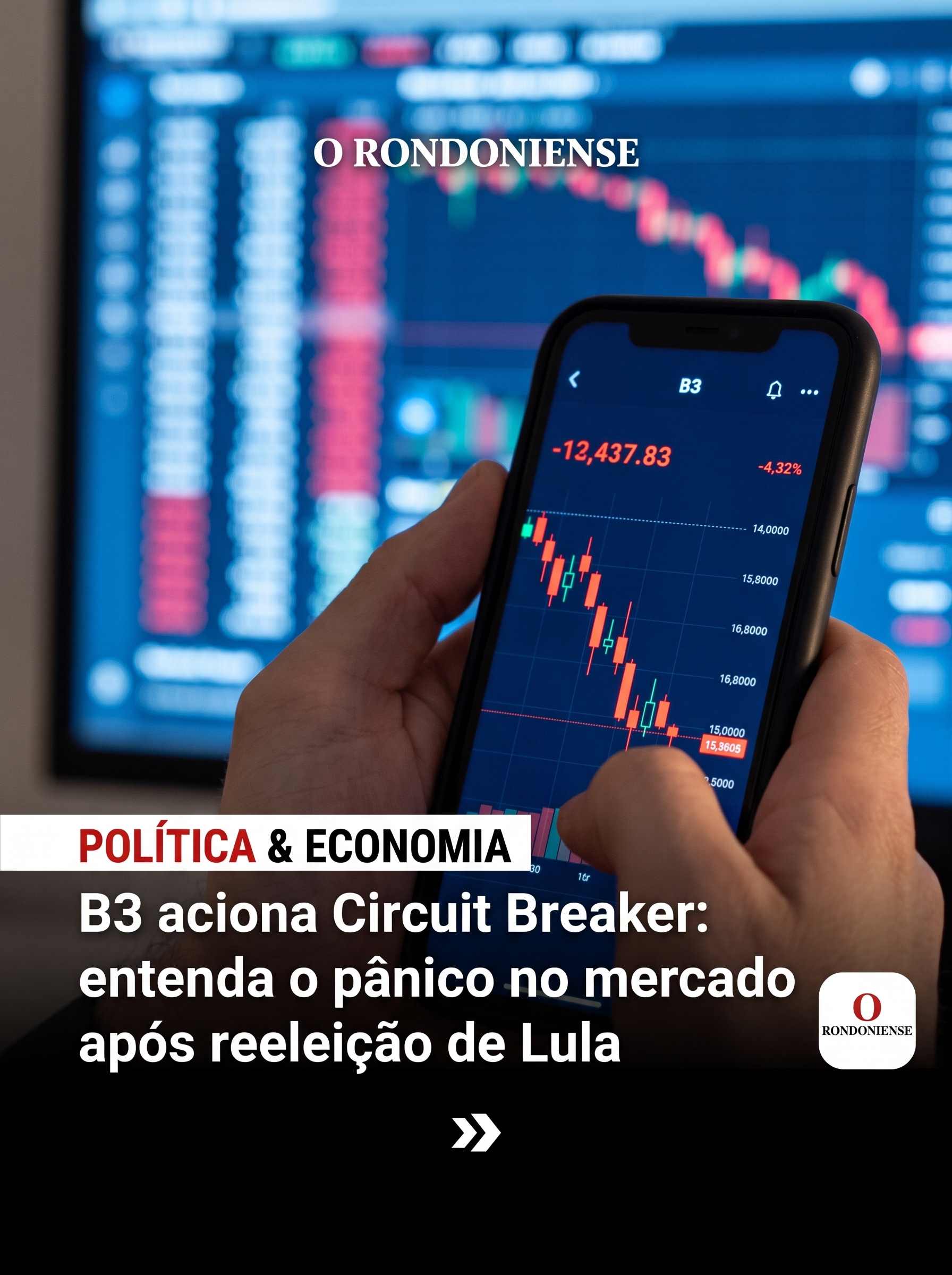 Pânico no Mercado: B3 aciona “Circuit Breaker” após reeleição de Lula e rememora caos de 2020